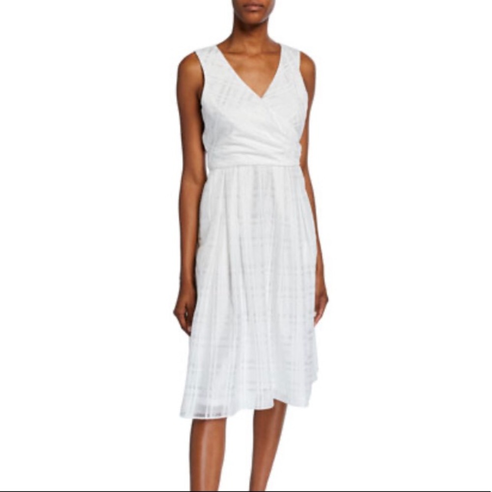 DONNA RICCO Sleeveless Midi Dress in Ivory sz 12